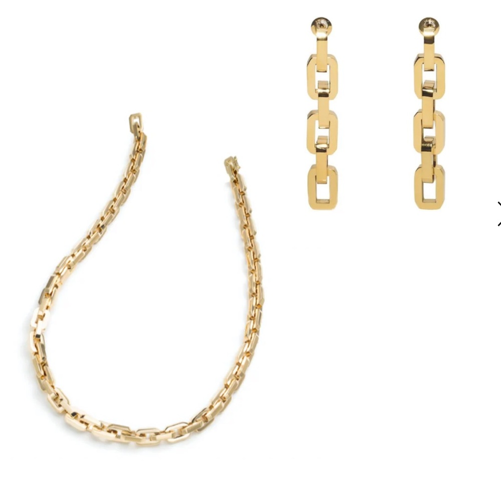 Supra Luxe Links Necklace and Earrings Set by Eddie Borgo